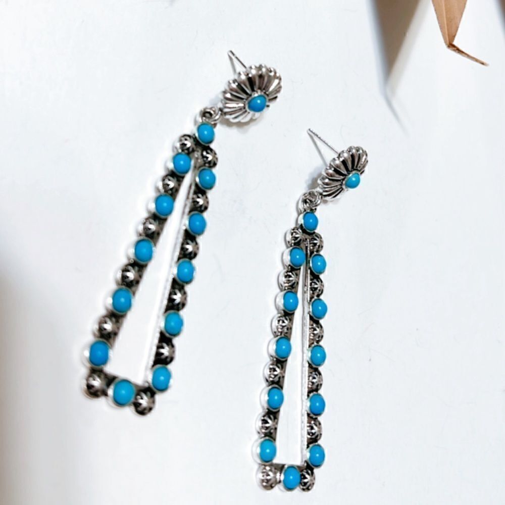 Boho statement earrings S279 - Picture 3 of 4